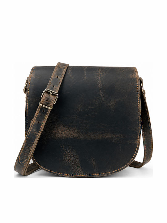 Damen Schulter Crossbody Tasche Leder Braun