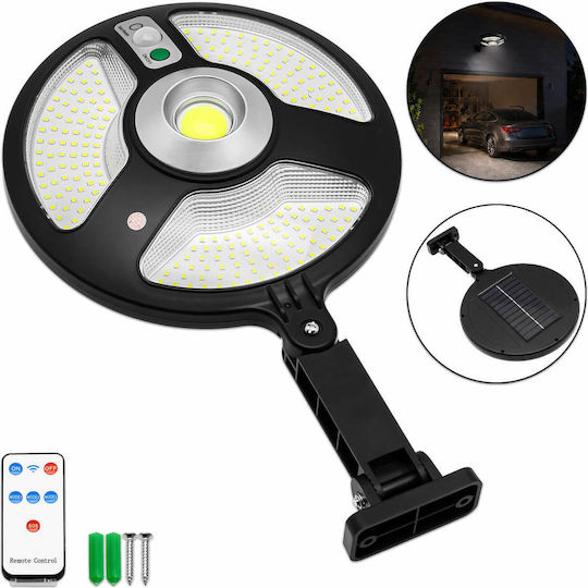Jortan Solar Road Light 150W Cold White 6500K with Motion Sensor, Photocell and Remote Control IP66