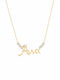 Ioannis Kosmima Necklace Name In 14K Gold With Zircon