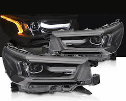 Angel Eyes Предни Светлини Комплект Toyota Hilux 20+ True DRL Black Electrical True DRL Black 0034320