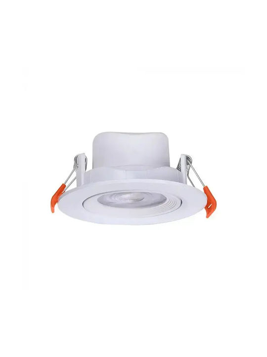 V-TAC Round Metallic Recessed Spot White