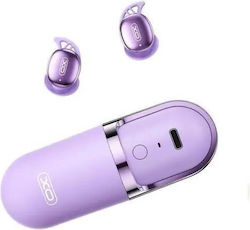 XO G48 Sleep In-ear Casti Bluetooth Handsfree Cu Rezistență La Transpirație Și Husă De Încărcare Violet