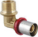 Tdm Male Elbow For Multilayer Pipe Ø32 X 3 X 1'' Press