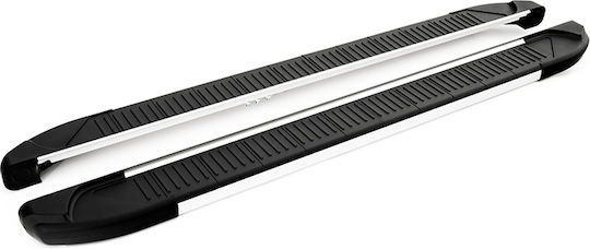 Turtle Side Steps Silver Compatible with Isuzu D-Max II RT50/RT85 Double Cab