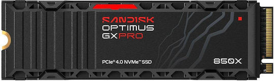 Sandisk Optimus GX PRO 850X SSD 1TB Тип M.2 с Връзка PCI Express 4.0 и SSD Солидни Дъски Съвместим с PlayStation 5 SDSP81100TAH-000E0