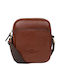 Leather Men's Shoulder / Crossbody Bag Brown