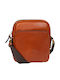 Leder Herren Tasche Schulter Crossbody Tabac Braun