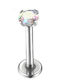 Silver And More Mouth Piercing Earring Steel 8 x 2.5mm