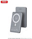 XO PR293 MagSafe Power Bank 5000mAh 20W mit USB-C Ausgangsanschlüsse Grau