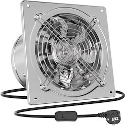 Microlink Ventilator de perete pentru baie gri Microlink Ventilator de perete pentru baie gri