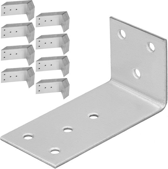 Kotarbau Heavy-Duty Corner Shelf Made of Stainless Steel in Grey Colour 40x80mm 100 Pieces