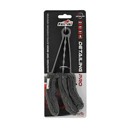 Microfiber Cleaning Brush Feral Detailing Pro Special For Air Vents 22cm 350gsm Grey