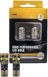 LED T10 12 Volt 5W 6000K White Light Full Canbus 2 Pieces LED T10 12 Volt 5W 6000K White Light Full Canbus 2 Pieces