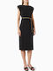 Summer Midi Evening Dress Black