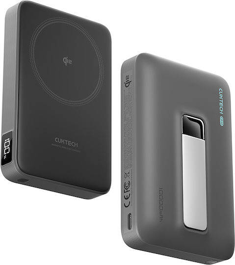Cuktech WPB100 MagSafe Qi2 Power Bank 10000mAh 30W Black