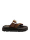 Women's Flat Sandals Flatforms Brown