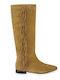 Wildleder Damenstiefel Tabac Braun