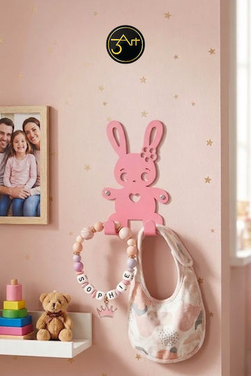 SteweHome Agățători de Perete Pentru Copii Multi Hook Metalică Multicoloră 15x9x9cm