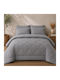 Astron Italy Übergröße Steppdecke 220x240cm Grau 350 GSM