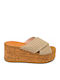 Summer Women's Beige Platforms SI-6971-26FL-BEIGE
