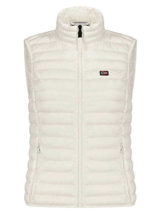 Women's Sleeveless Sports Jacket White