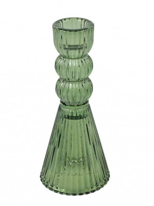 Atmosphera Kerzenhalter Glas in Grünem Farbe 6,5x15cm
