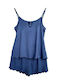 Sorrisino Summer Women's Pyjama Set Navy Blue
