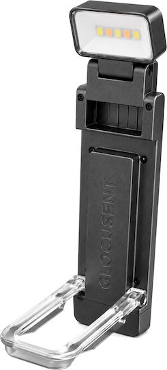 Glocusent Buchlampen LED Richtig zu kühlem Weiß mit Klemme Grau