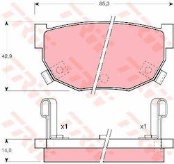 Trw Gdb368 Brake Pad Set Disc Brake
