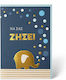 Greeting Card Birth Baptism Boy Embossed "Na Sa...