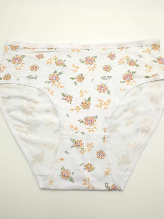 Power Flower Chiloți Pentru Femei Slip Alb