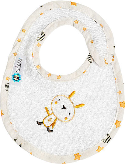 O Kosmos tou Morou Fly Me Wasserdichte Stoff Baby Lätzchen Weiß