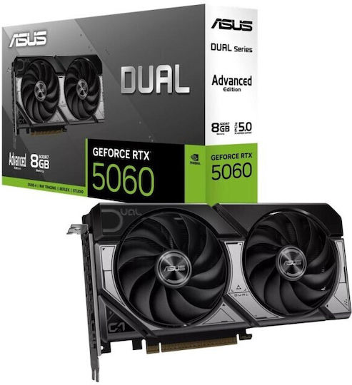 Asus GeForce RTX 5060 8GB GDDR7 DUAL OC Advanced Κάρτα Γραφικών