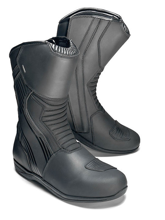 Nordcode Patrol Männer Reitstiefel Leder Wasserdicht Schwarze