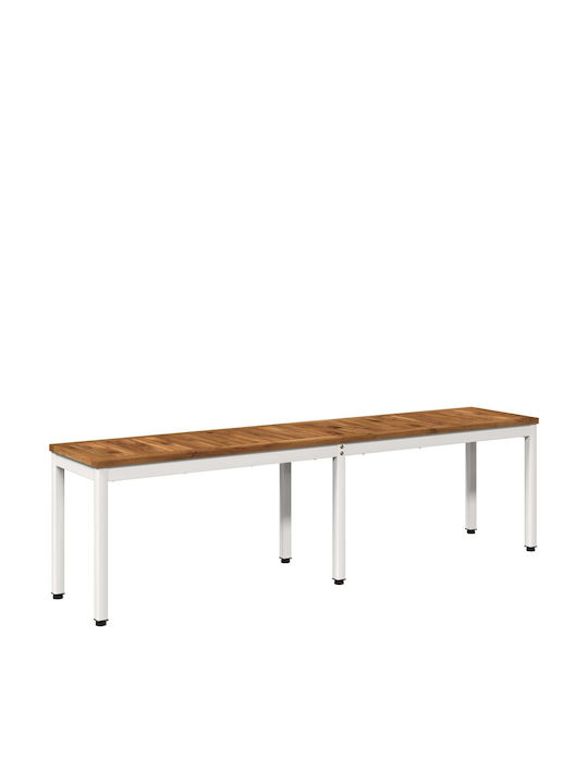 Outdoor Wooden Bench 161x35x45cm