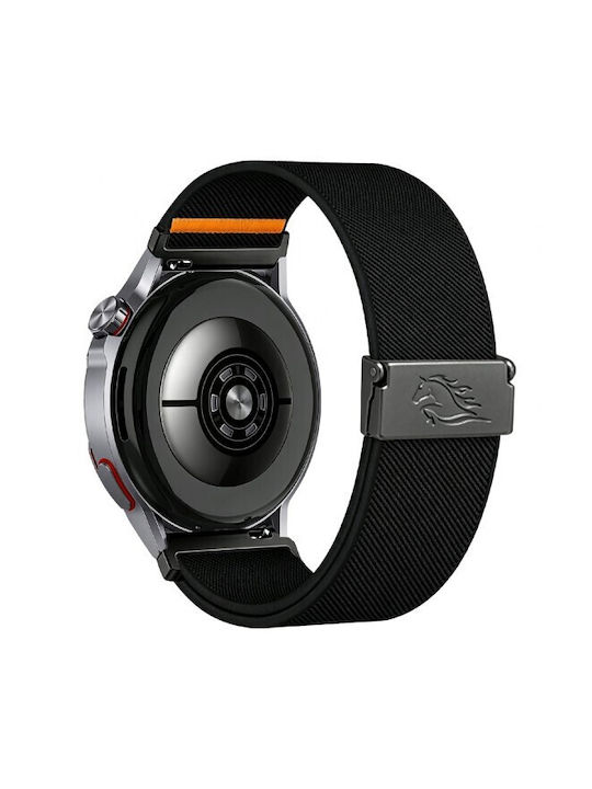 Λουράκι Mustang Fabric Series 22mm Amazfit Bip 6 46mm Black