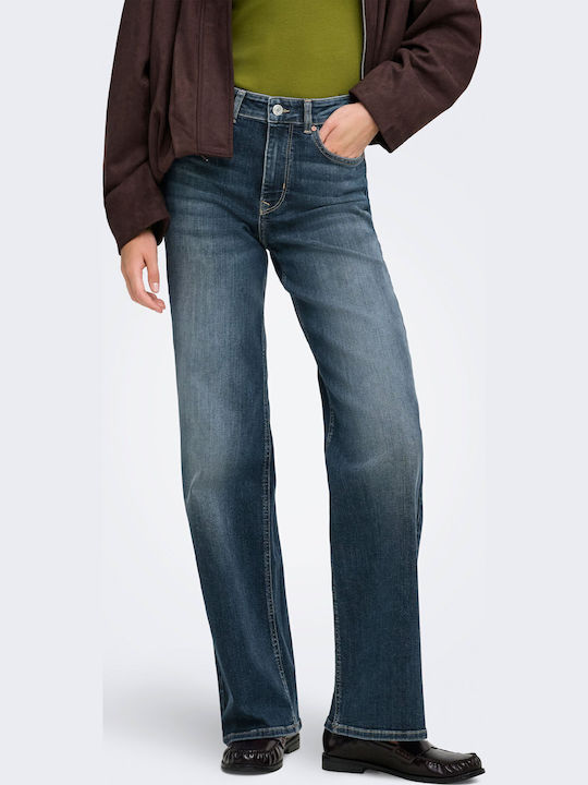 Only Madison High Rise Women's Jean Pants in Wide Leg Style