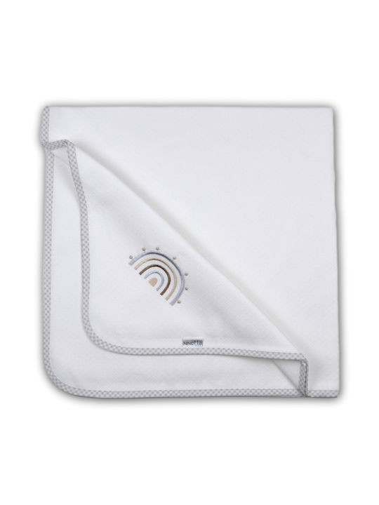 Ninetta Bebe Pique Grey Swaddle Blanket 90x90cm