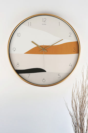 SteweHome Αθόρυβο Ρολόι Τοίχου Πλαστικό Ø42cm