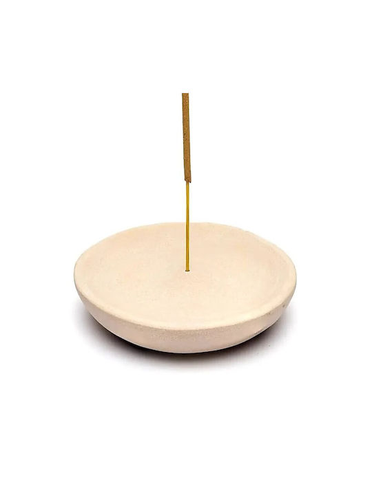 Natural Pink Sandstone 10cm Stone Base for Fragrance Sticks or Cones