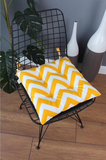 SteweHome Gartenstuhlkissen Grau Und Creme 40x40cm
