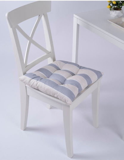 SteweHome Garden Chair Cushions Grey And Cream 40x40cm