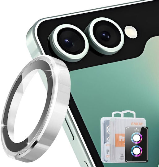 Enkay Camera Protection Tempered Glass Silver for Samsung Galaxy Z Flip8 5g