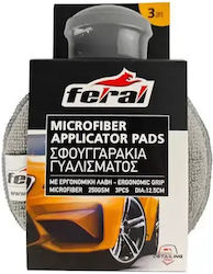 Гъби за Полиране Feral Detaling Pro Ергономична Дръжка 250gsm 3 Бройки/Комплект Auto Gs 25576