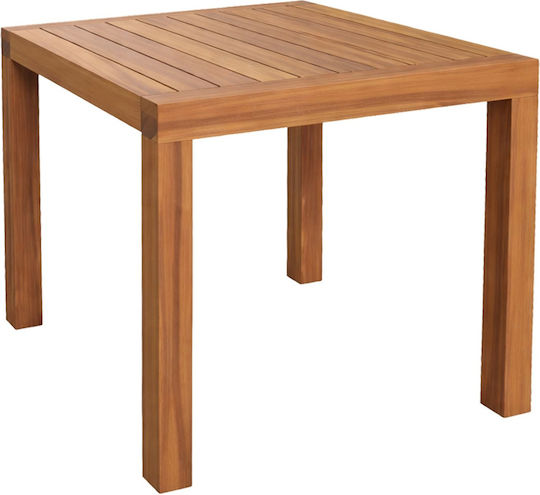 Holztisch Für Kleine Außenbereiche Natur 44x44x40cm 0613249