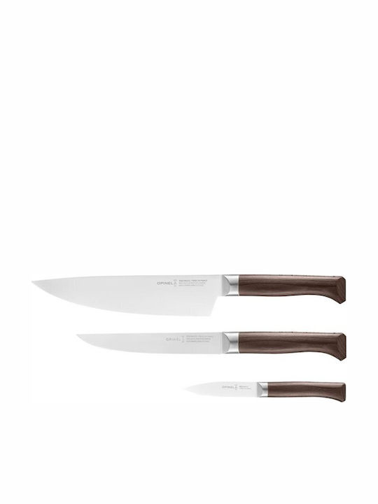Opinel Trio Les Forges 1890 Knife Set of Stainless Steel 3 Pieces