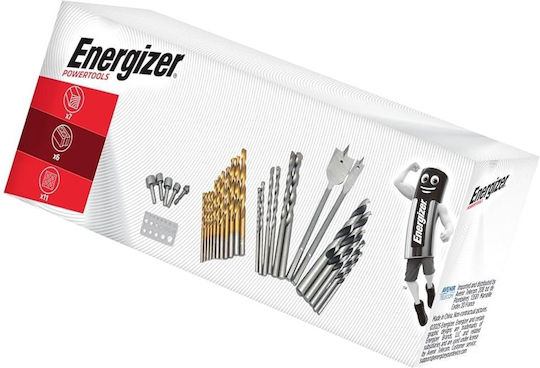Energizer Σετ 30 Τρυπάνια HSS Τιτανίου για Μέταλλο, Ξύλο και Δομικά Υλικά