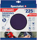 Specialist+ Шкурка за полиране K240 225x225мм Комплект 5 броя