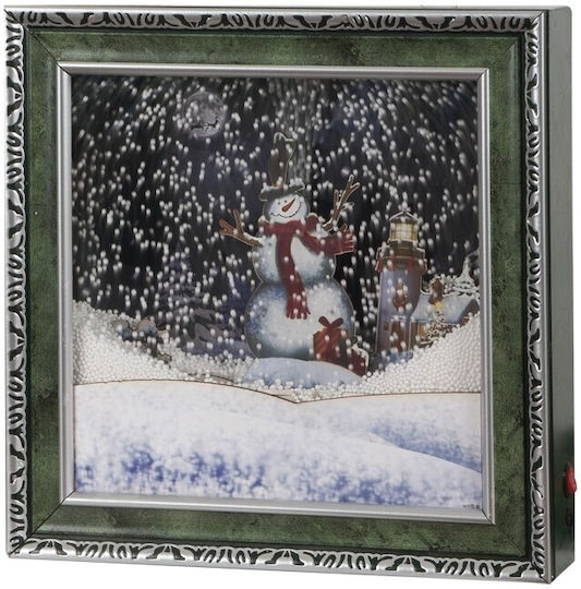 Christmas Decorative Frame Light Music Snow Transformer Ip20 38.5 X 38.5 X 8cm
