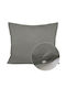 Darymex Dekorativer Kissenbezug aus 100% Baumwolle Helles Grau 40x60cm